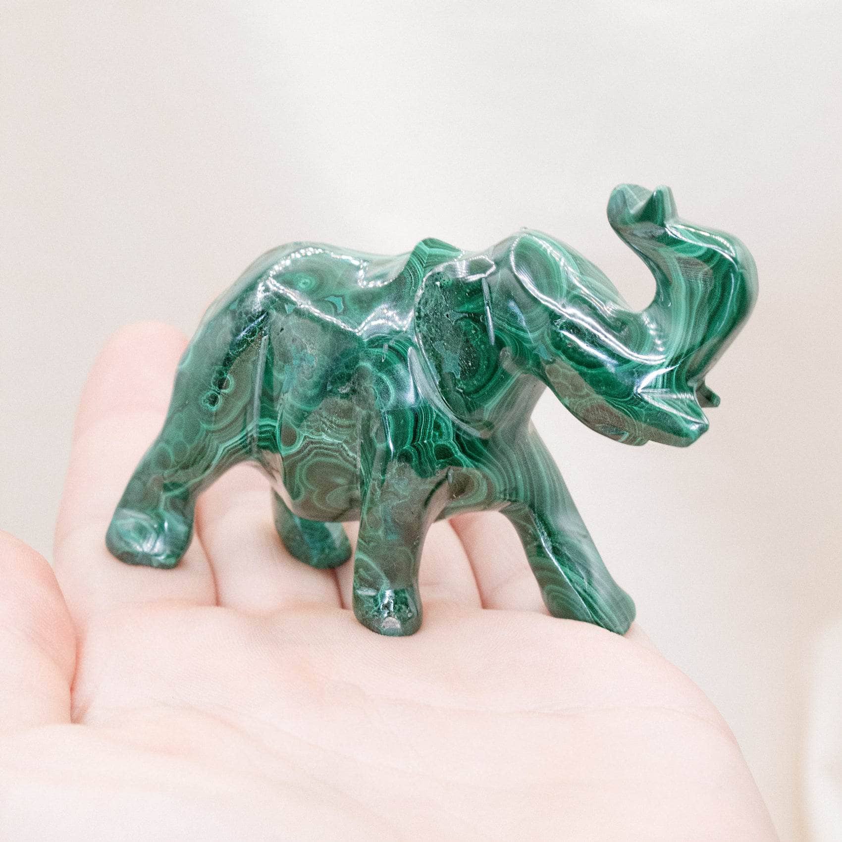 Genuine Malachite Elephants - Hand Carved - 1 of a Kind、mySite、hinf8tx79