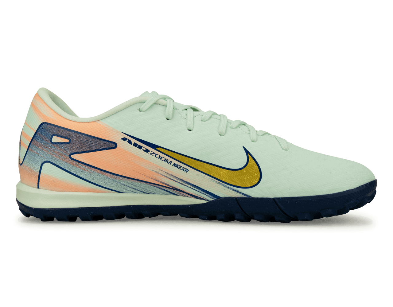 Nike Men's Zoom Mercurial Vapor 16 Academy MDS 009 TF Barely Green/Metallic Gold、mySite、noshort