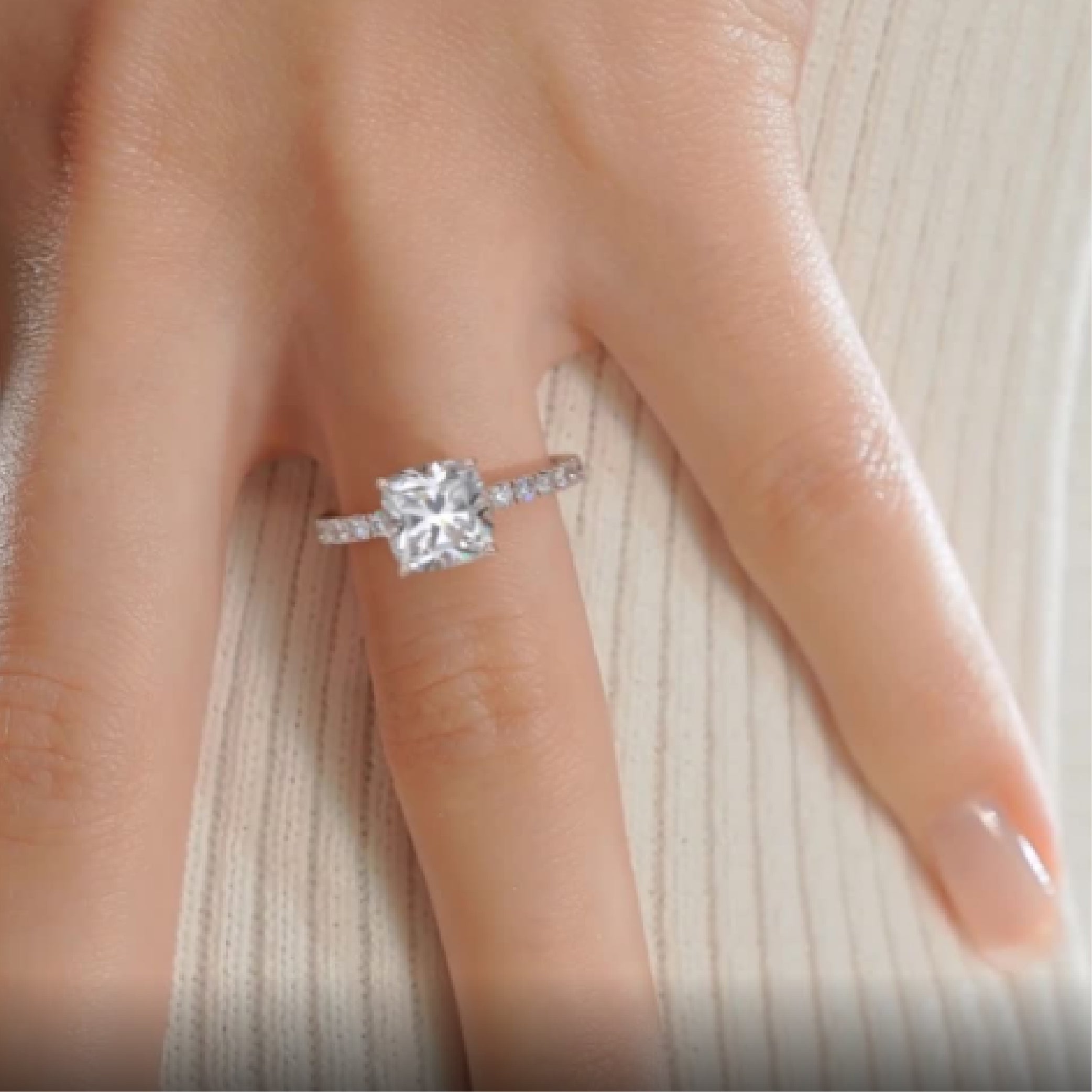 Bree Lab Grown Diamond Ring -14K Rose Gold (RTS)、mySite、hinf8tx79