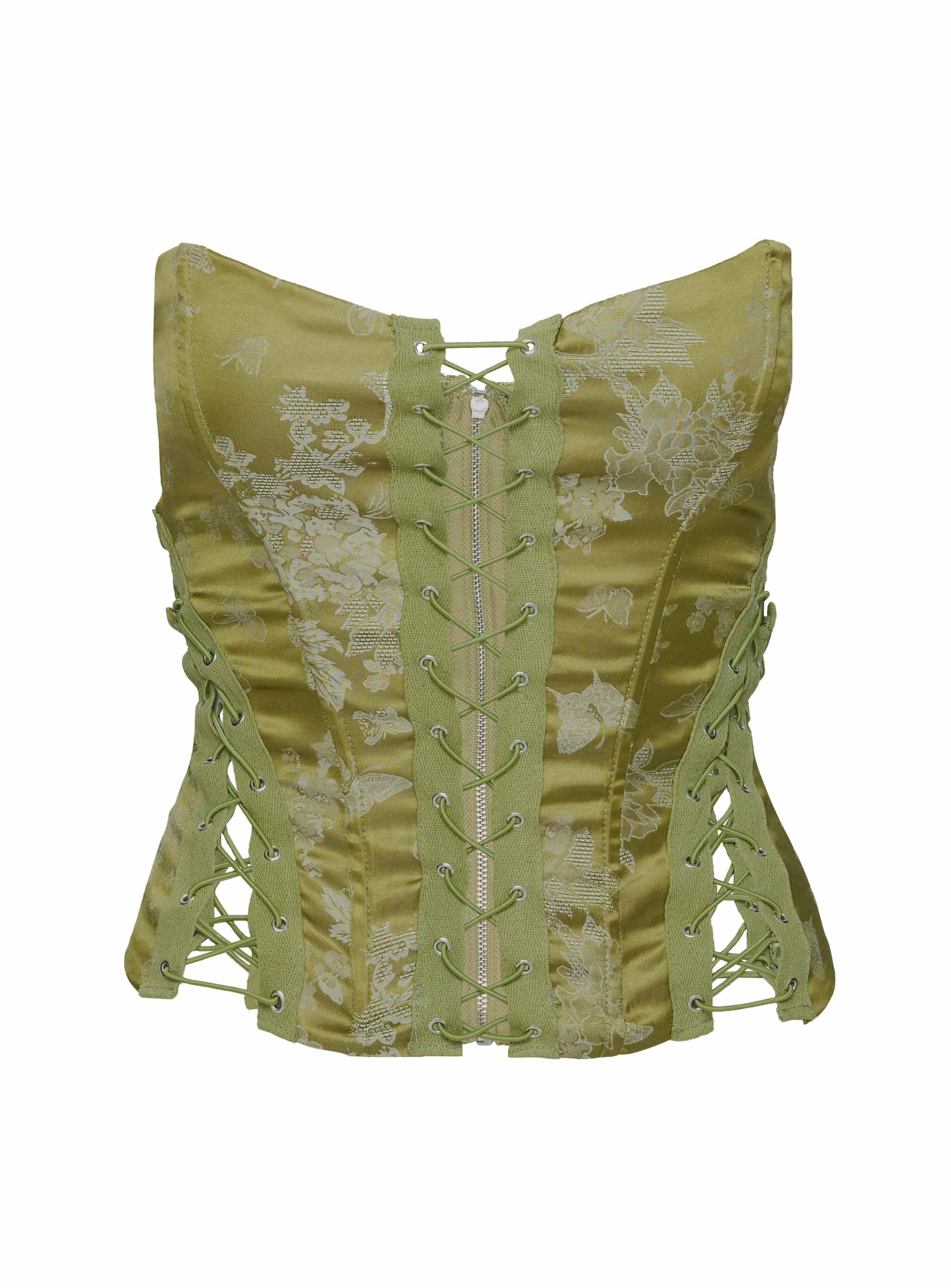 Mochi Corset Top Green、mySite、solidvoid