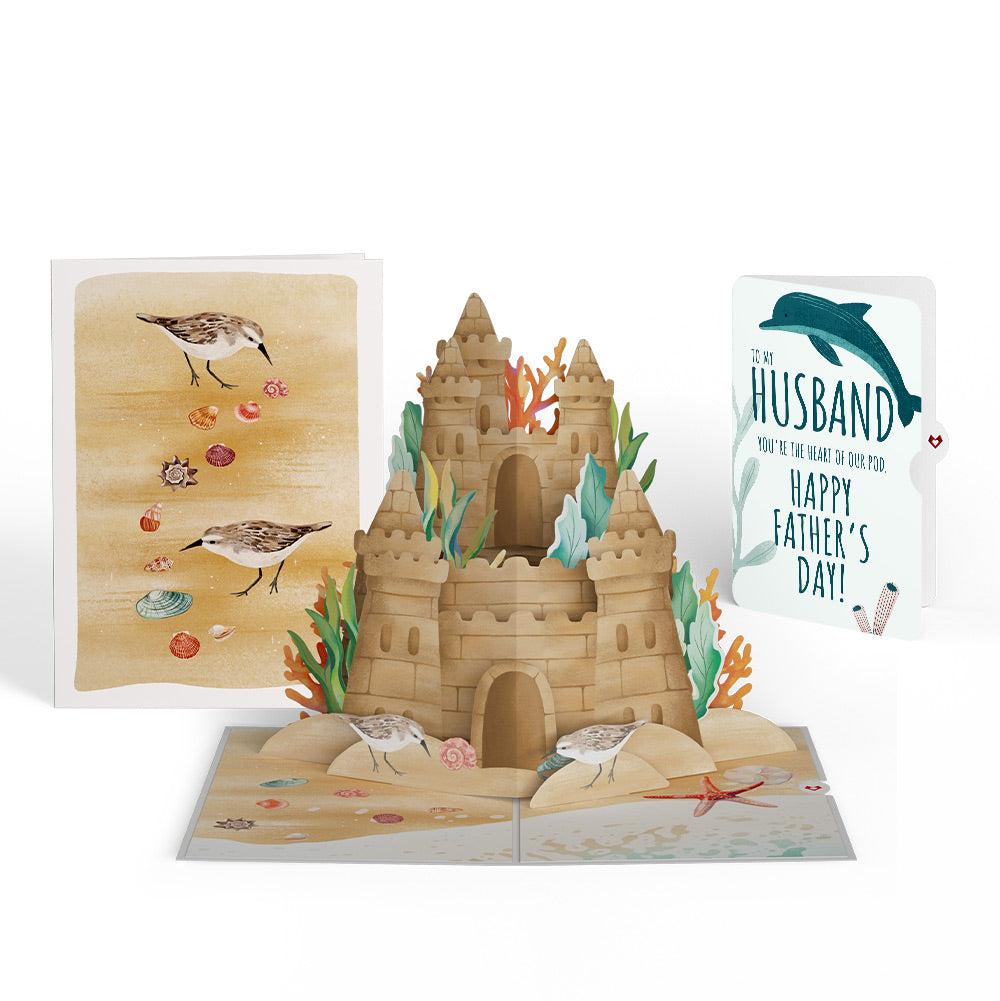 Seaside Sandcastle Father’s Day Pop-Up Card and Sentiment Set for Husband、mySite、solidvoid