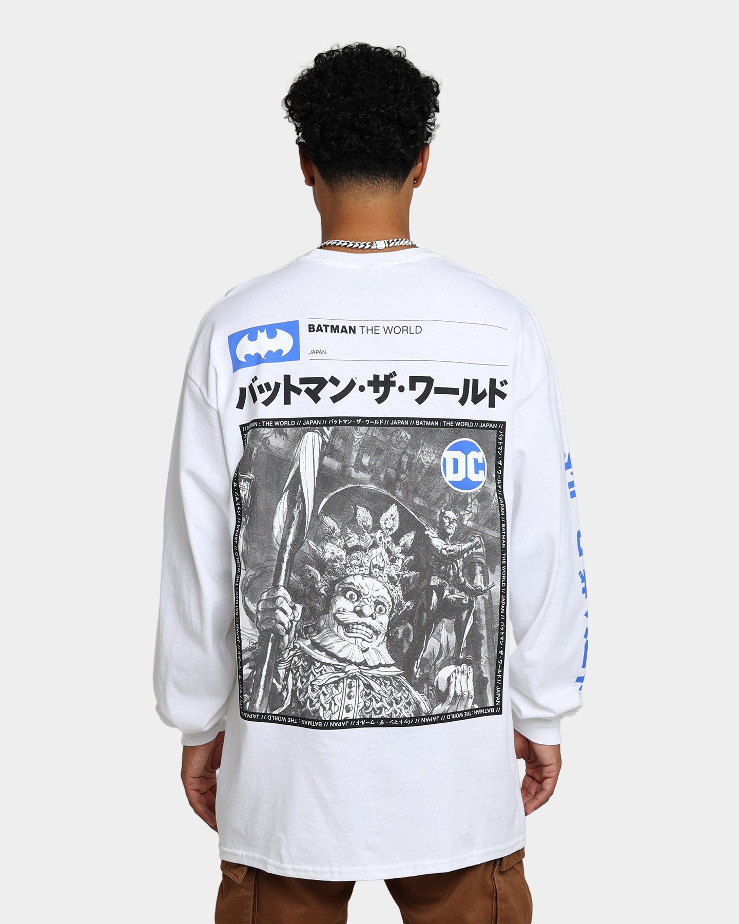 Goat Crew x Batman Batman The World Japan Long Sleeve T-Shirt White、mySite、zt4zffjzw