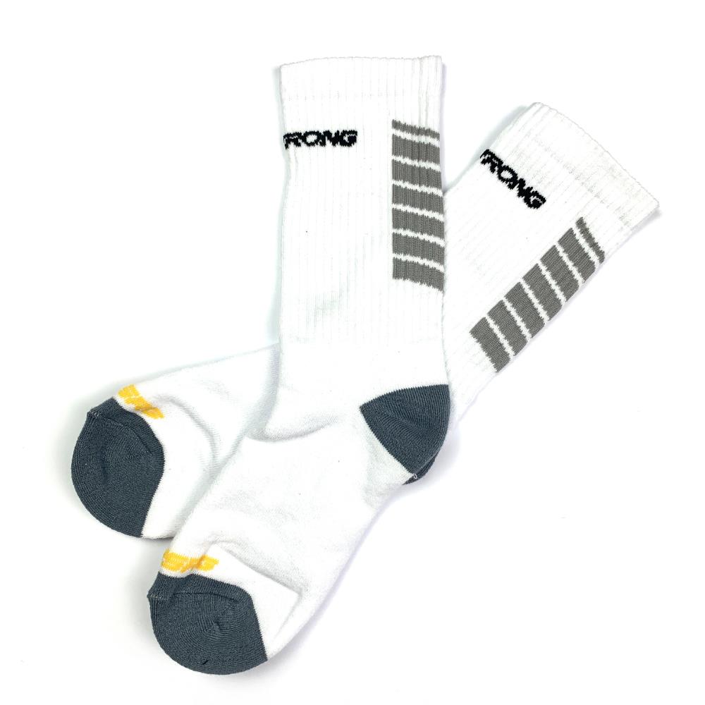  Stay Strong Chevron Socks - White、mySite、merchandisen
