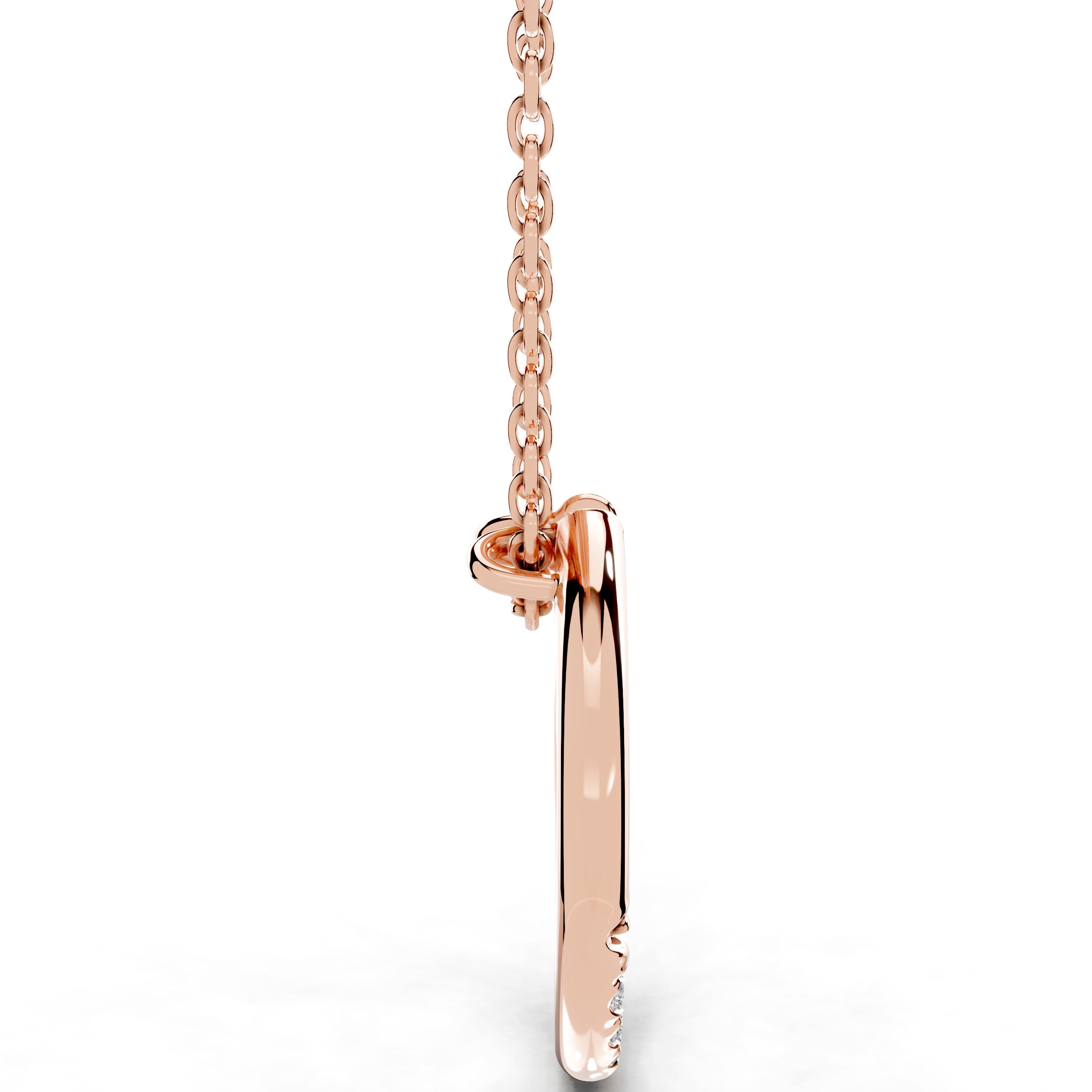 Everlasting Lab Grown Diamond Necklace - 14K Rose Gold、mySite、hinf8tx79