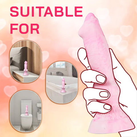 Mythic Hound Knot Dildo Soft Fantasy Dog-Inspired Dildo for Stretch Play