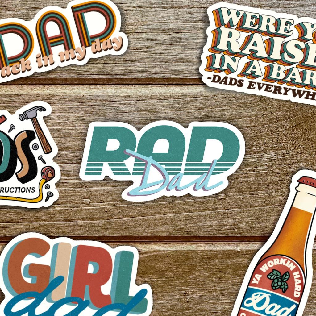  Rad Dad Green Sticker、mySite、elrpsem3k