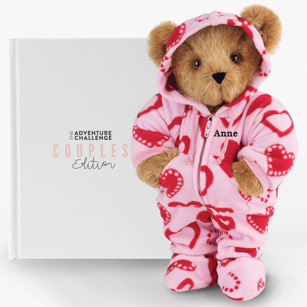 Love Is In The Bear Adventure Challenge Bundle, 15 In. Sweetheart Hoodie Footie Bear、mySite、pszhyizbm