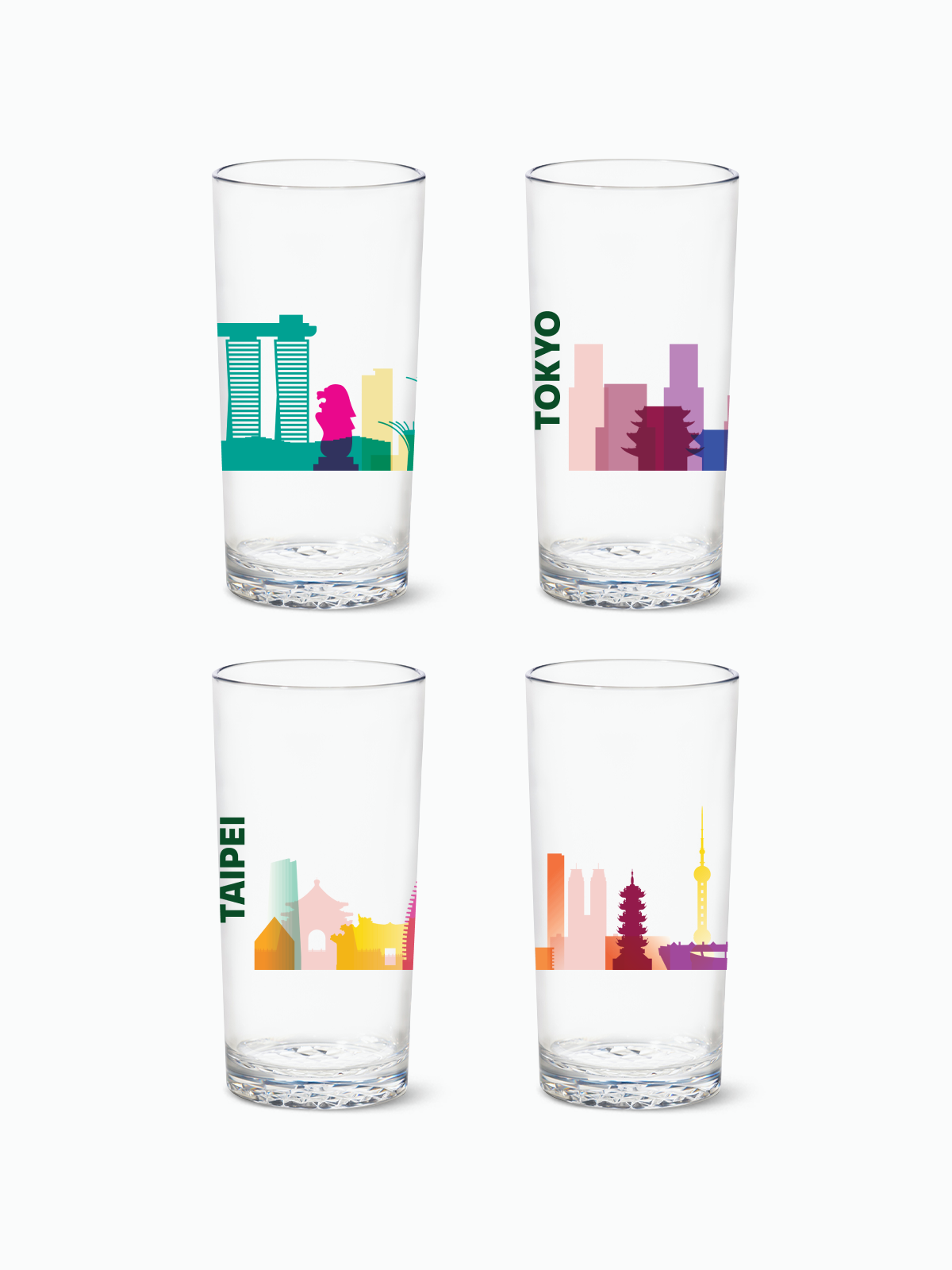 Panorama of Asia - RESERVE 14oz Highball Tritan Copolyester Glass、mySite、camillekostekn