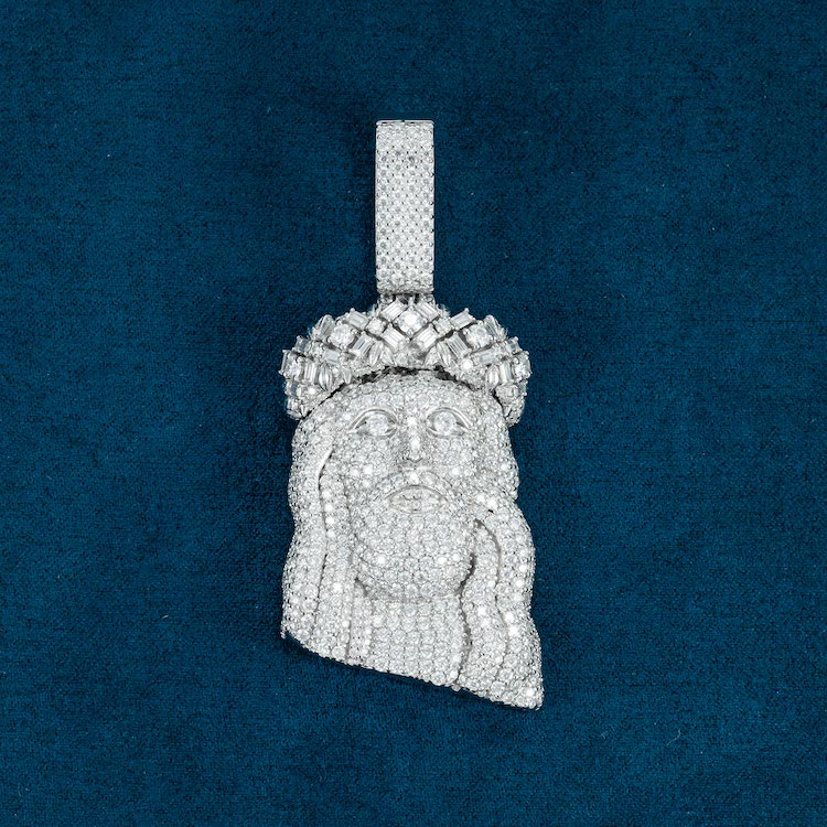 Moissanite Jesus Piece 14K Gold、mySite、hinf8tx79