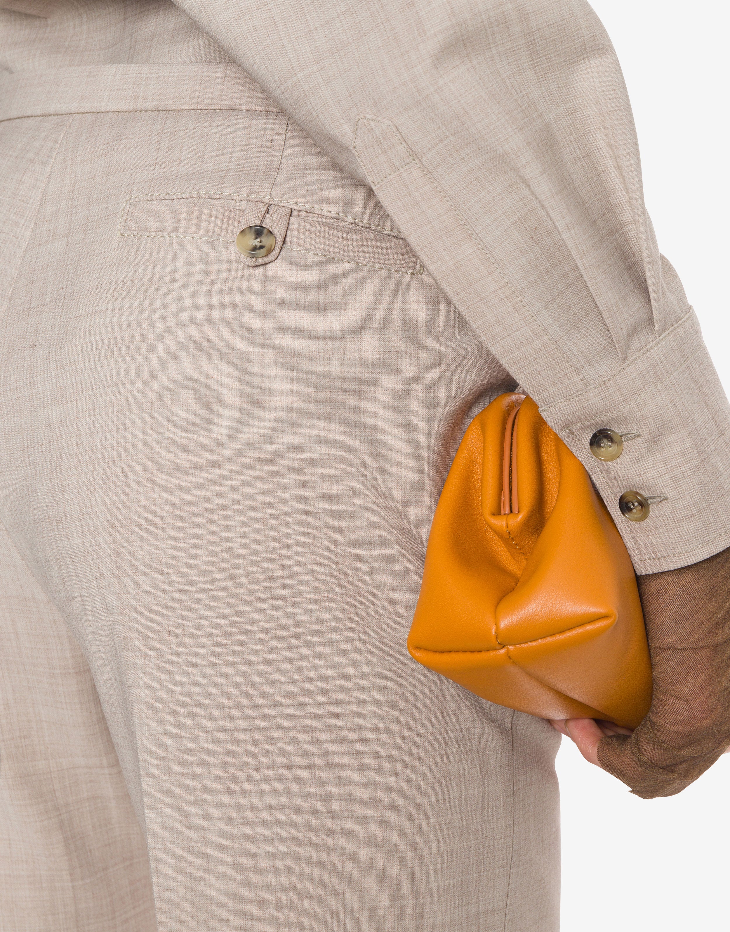 Pantalone a vita bassa in tropical wool、mySite、aoinhome