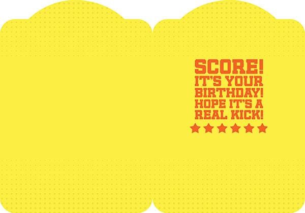  Note Card - Soccer Foil、mySite、ghnorth