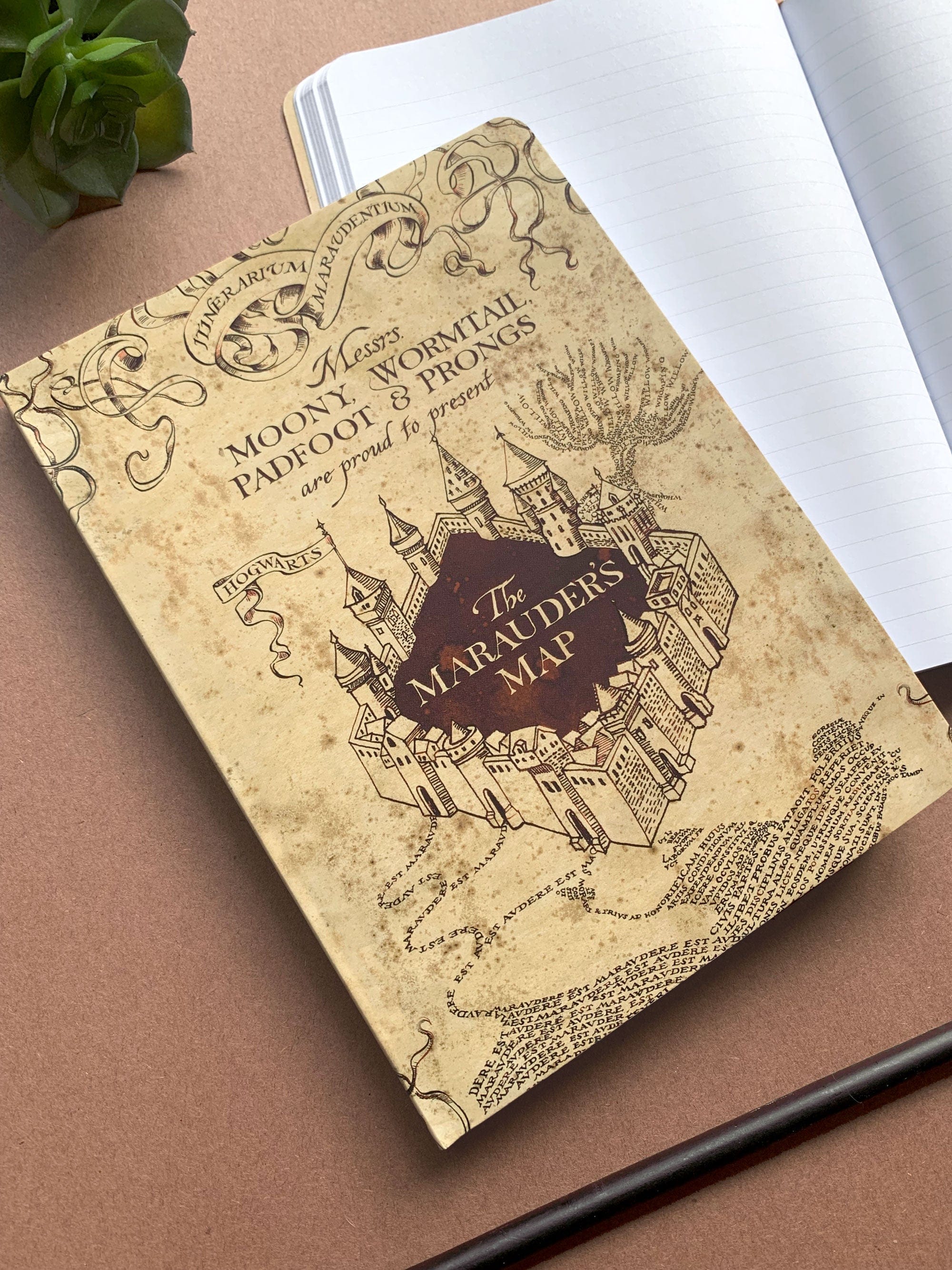  Harry Potter Journal Notebook - Marauders Map Softcover、mySite、ghnorth