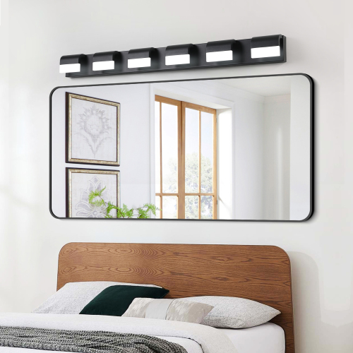 Modern Bathroom Vanity Lighting 6-Light LED Vanity Lights Over Mirror Bath Wall Lighting、、eastwooduniform