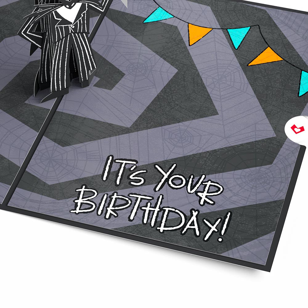 Disney Tim Burton’s The Nightmare Before Christmas Birthday Pop-Up Card & Flower Buds Bouquet Bundle、mySite、solidvoid