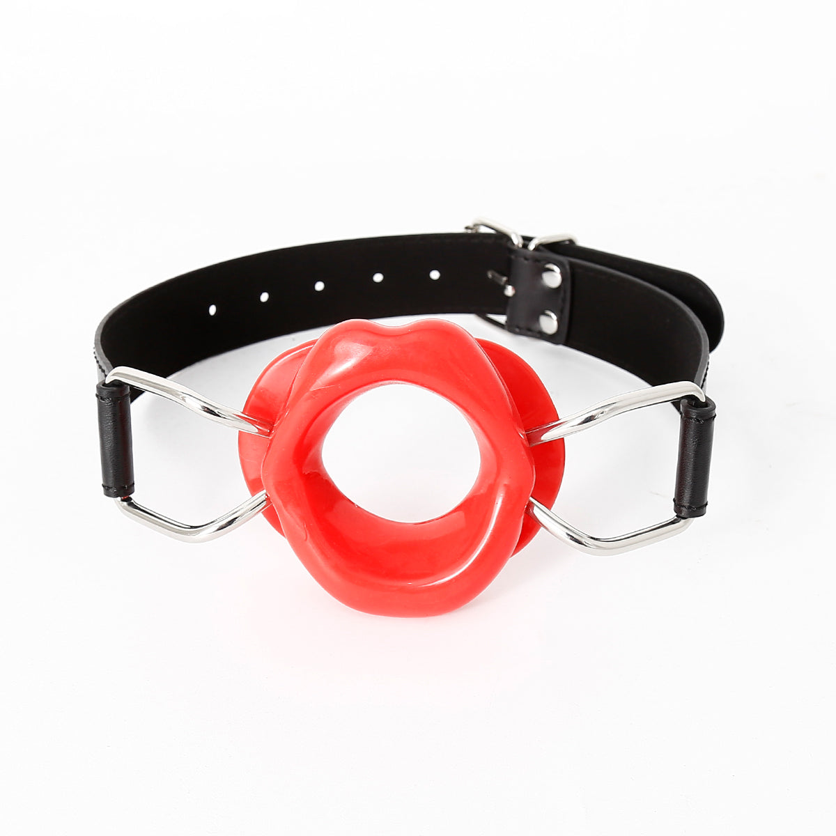 Red Fetish Blow Gag | PU Leather | Open Mouth Gag | Adjustable、mySite、bottomscart