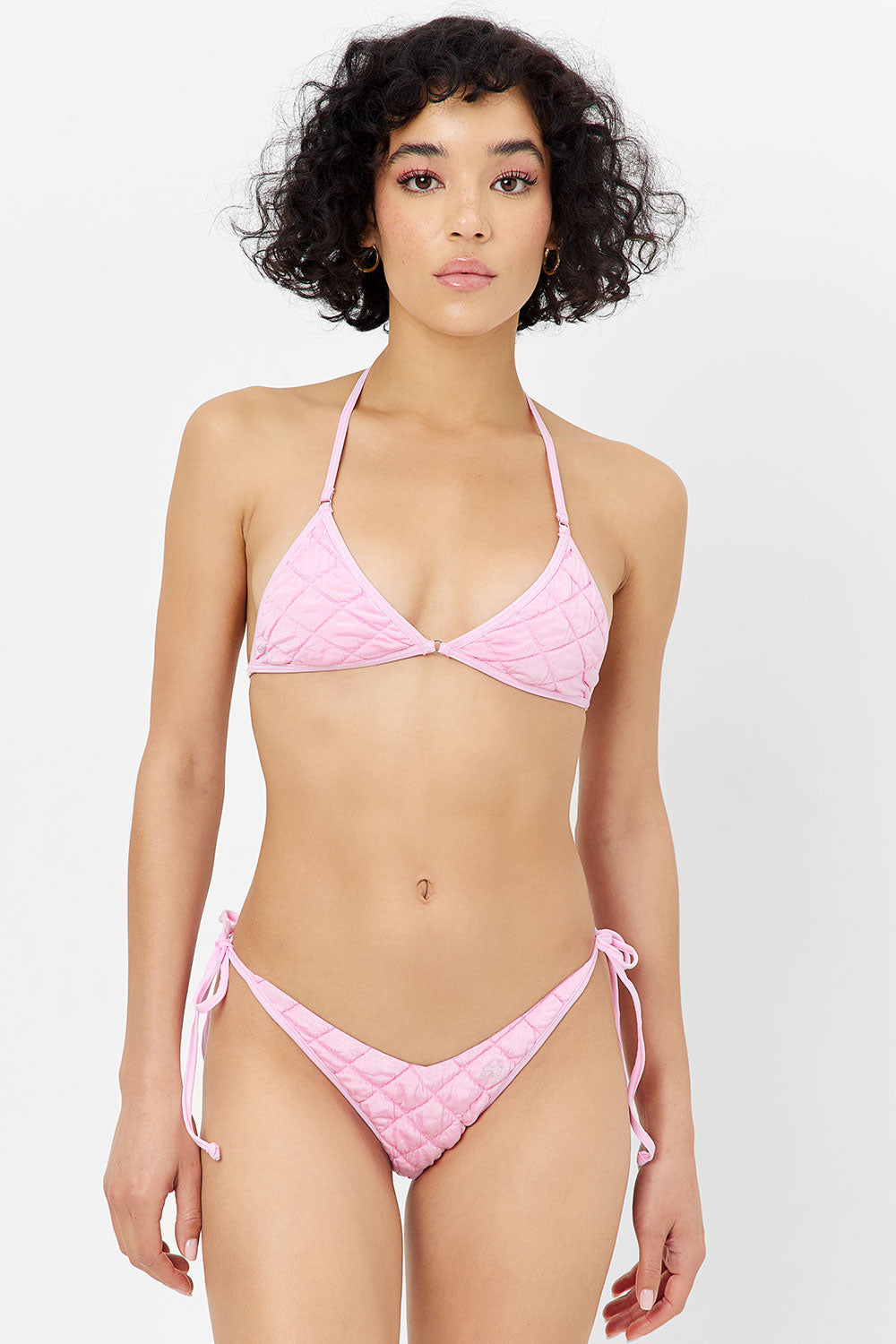  Ivy String Triangle Bikini Top - Baby Pink、mySite、ashleygrahame