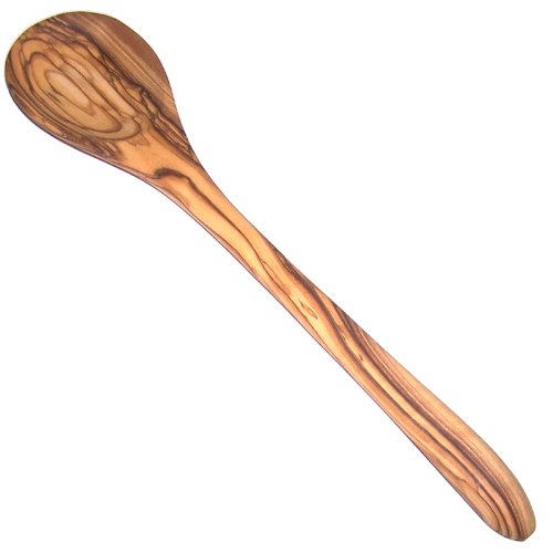 Olive Wood 13-Inch Handcrafted Wood Spoon, Terra Collection - Asfour Outlet Trademark、mySite、topwebapps
