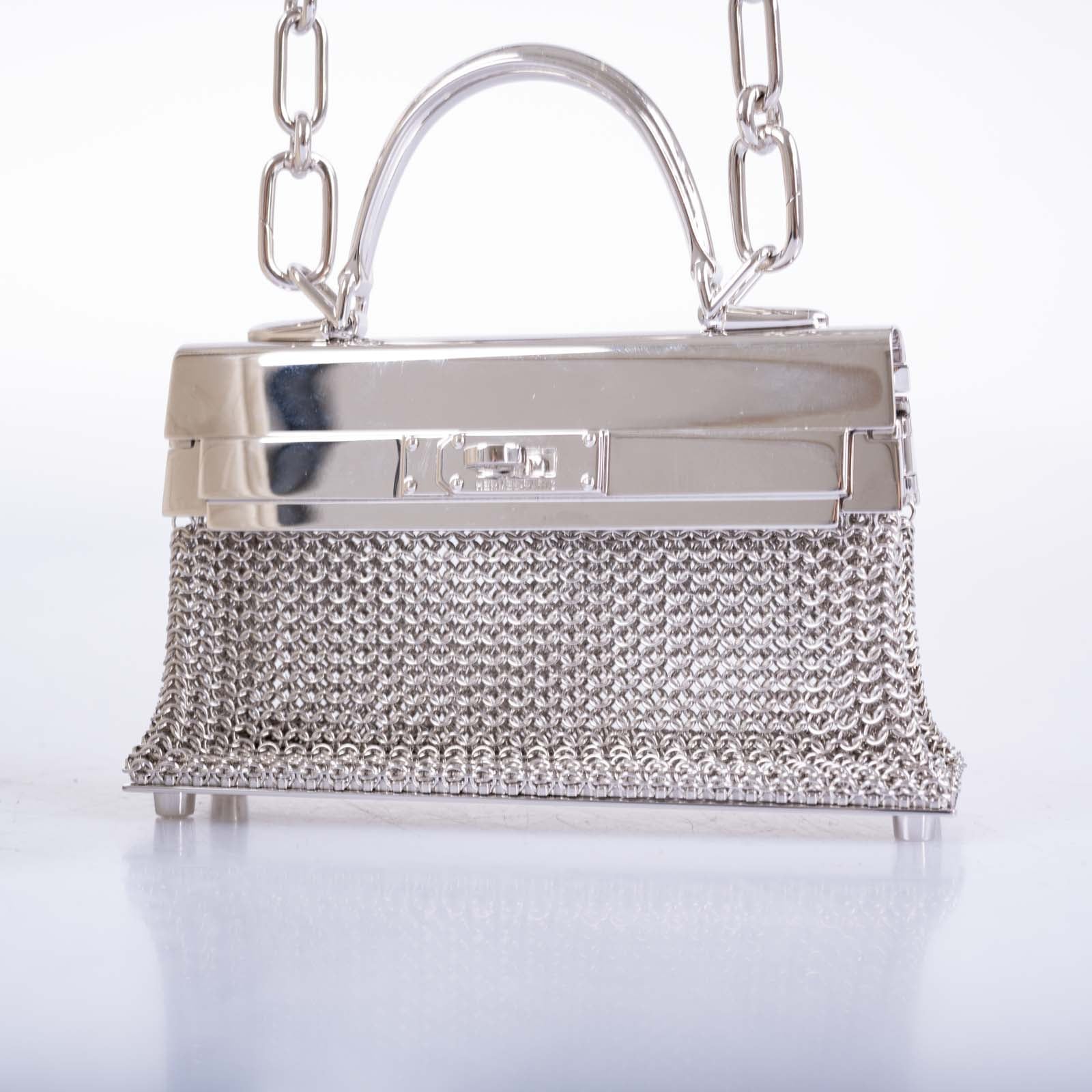 Hermès Kelly Sterling Silver Sac Bijou Chaine Bag、mySite、garminoutage.com