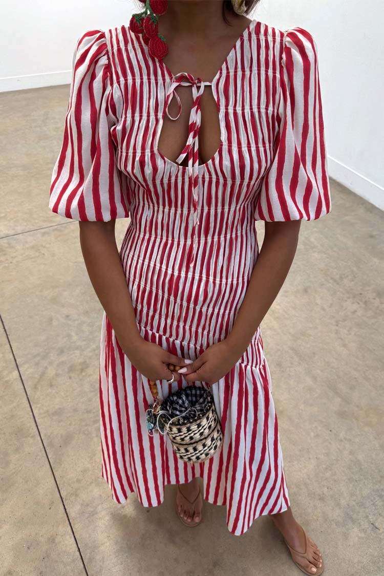 Red Stripe Nara Dress、mySite、solidvoid