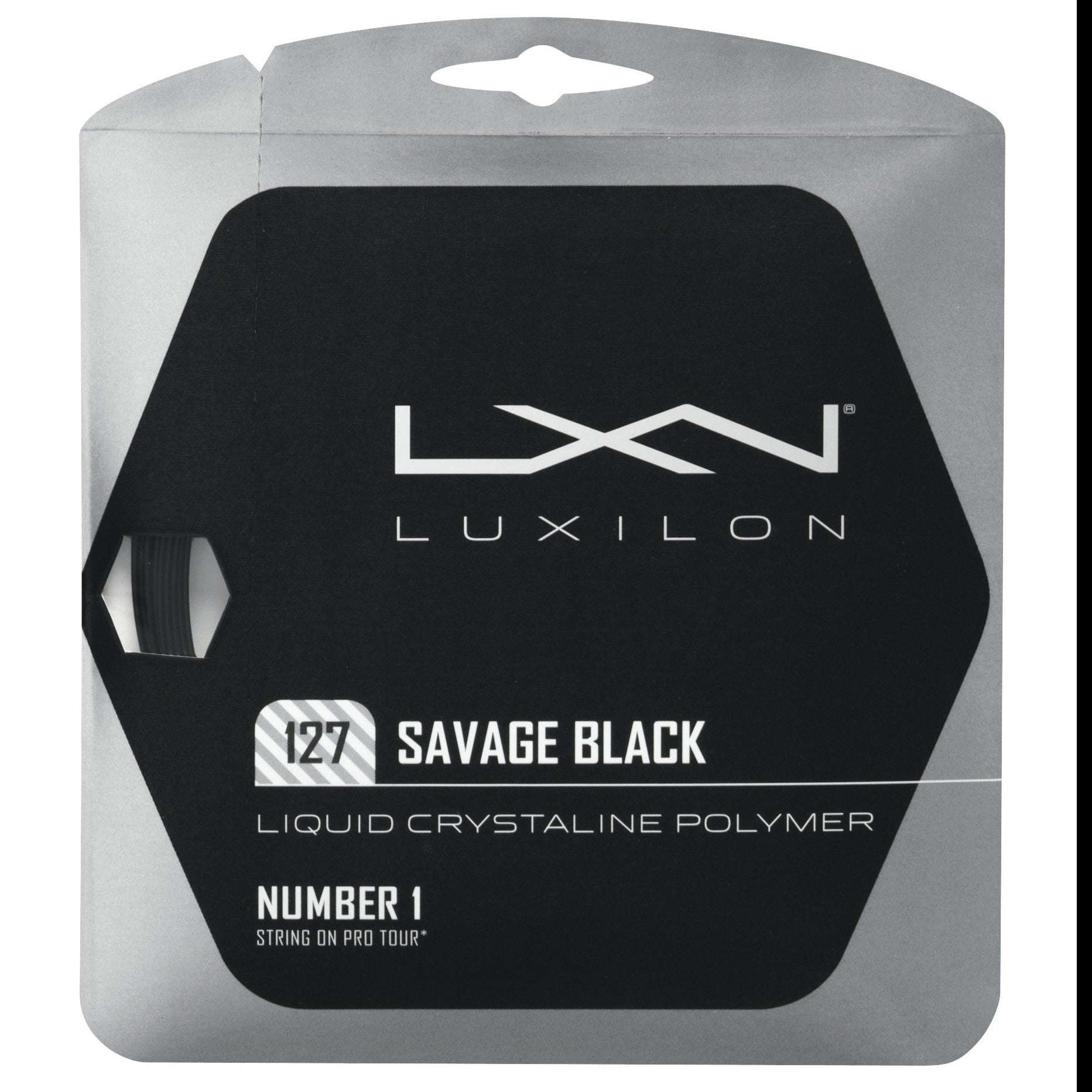 Luxilon Savage 16/1.27 Tennis String (Black)