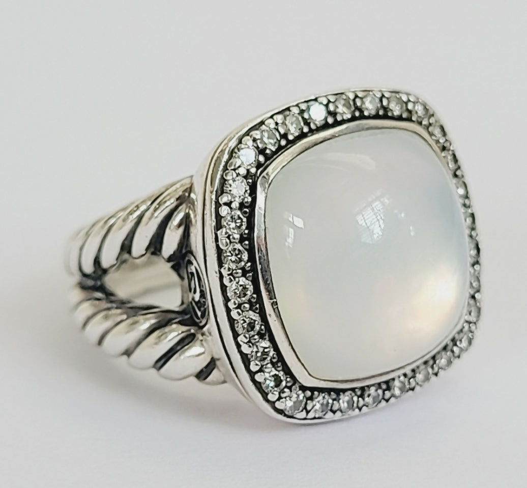 David Yurman Albion 14mm Moonstone & Diamond Ring、mySite、hinf8tx79