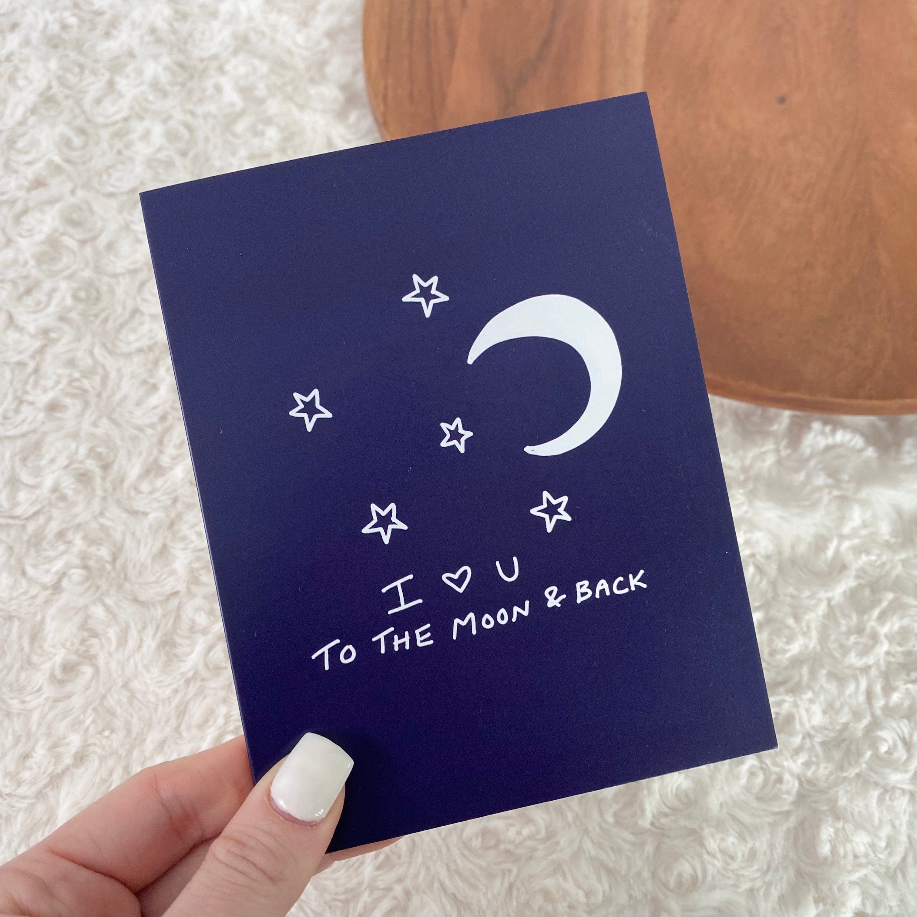  I Love U To The Moon and Back Greeting Card、mySite、ghnorth