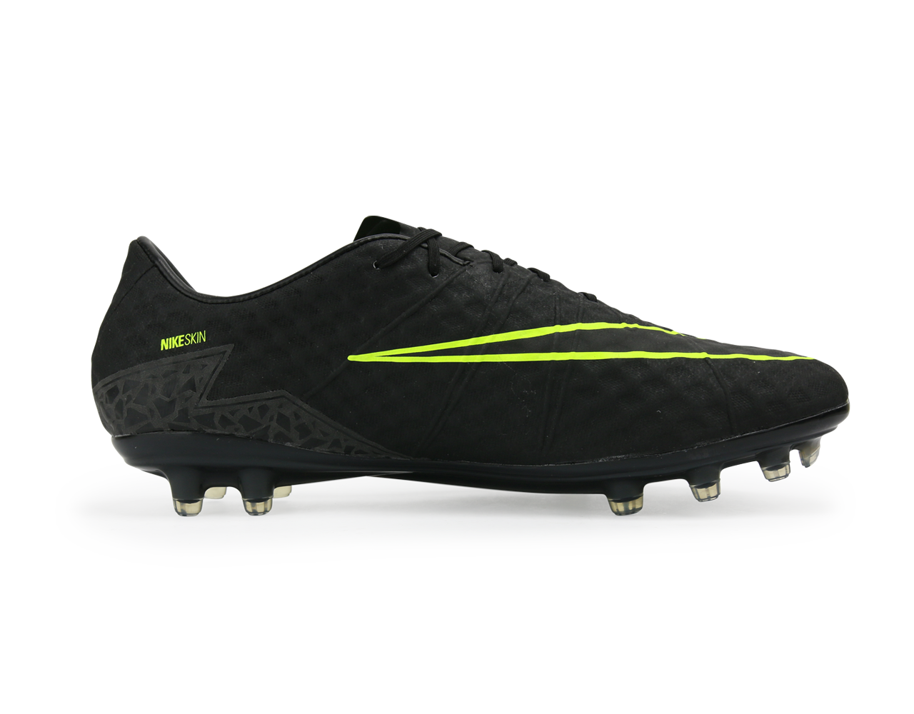 Nike Men's Hypervenom Phinish II FG Black/Black/Volt、mySite、noshort