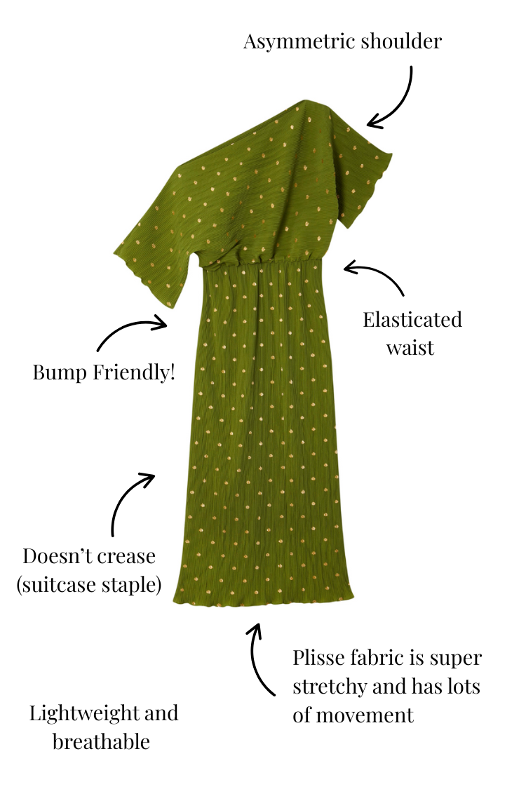 Khaki Plisse Tilly Dress、mySite、solidvoid