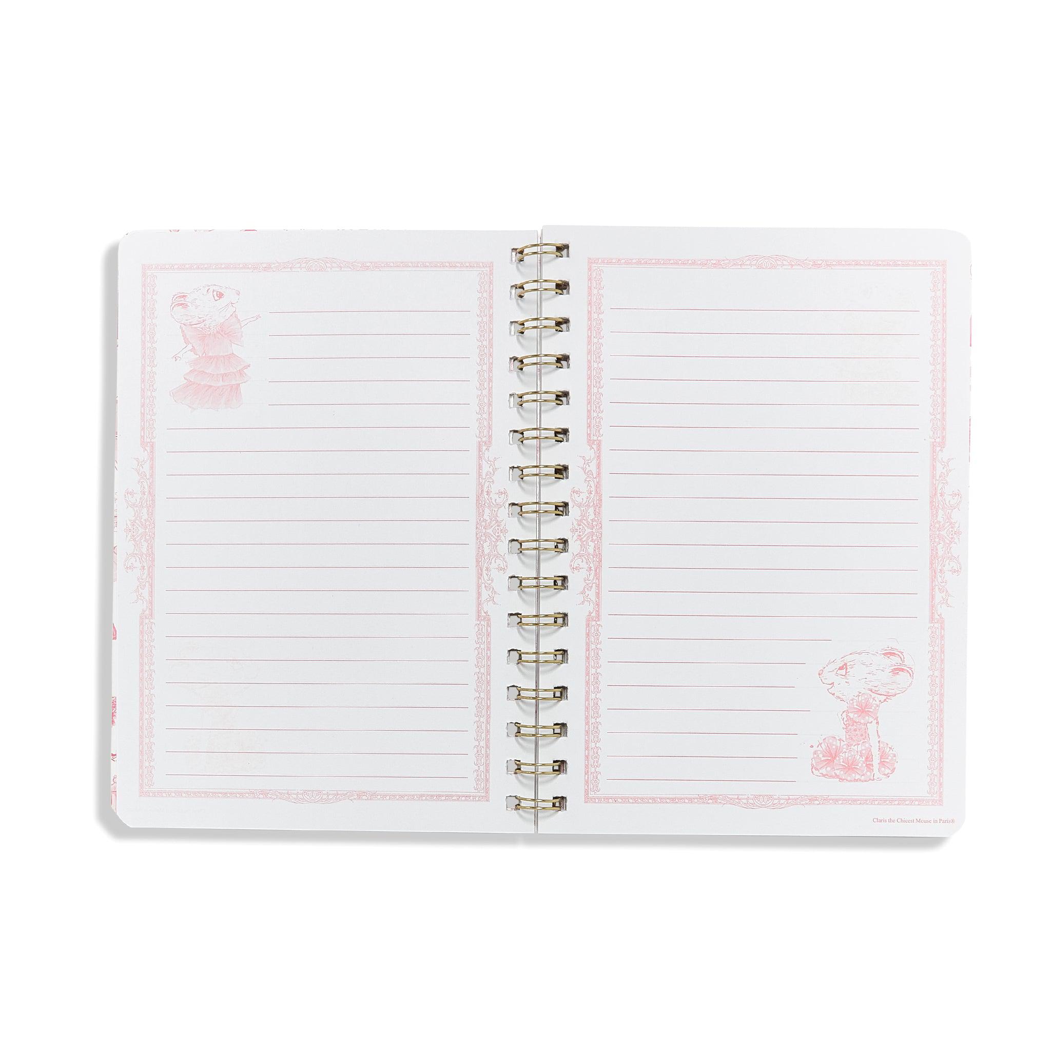 Claris The Mouse - A5 Spiral Notebook、mySite、g9winljtr