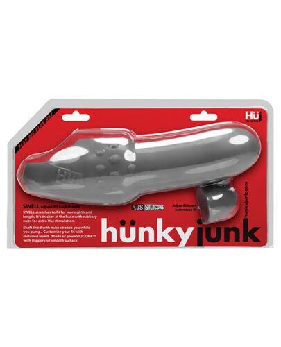 Hunky Junk | Swell Adjust & Fit Cock-sheath | Plus Silicone | Dark Grey、mySite、bottomscart