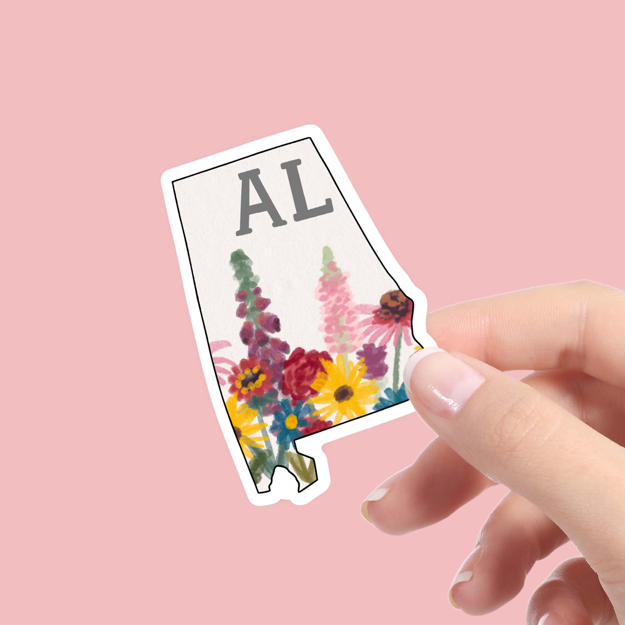  Alabama Painterly Pattern Sticker、mySite、ghnorth