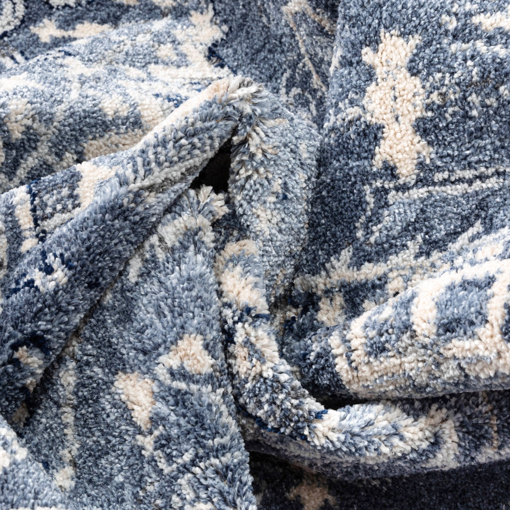 Custom Size Runner Camilla Farmhouse Medallion Denim Blue Choose Your Width x Choose Your Length Hallway Runner Rug、mySite、gigharbornorthrealestate