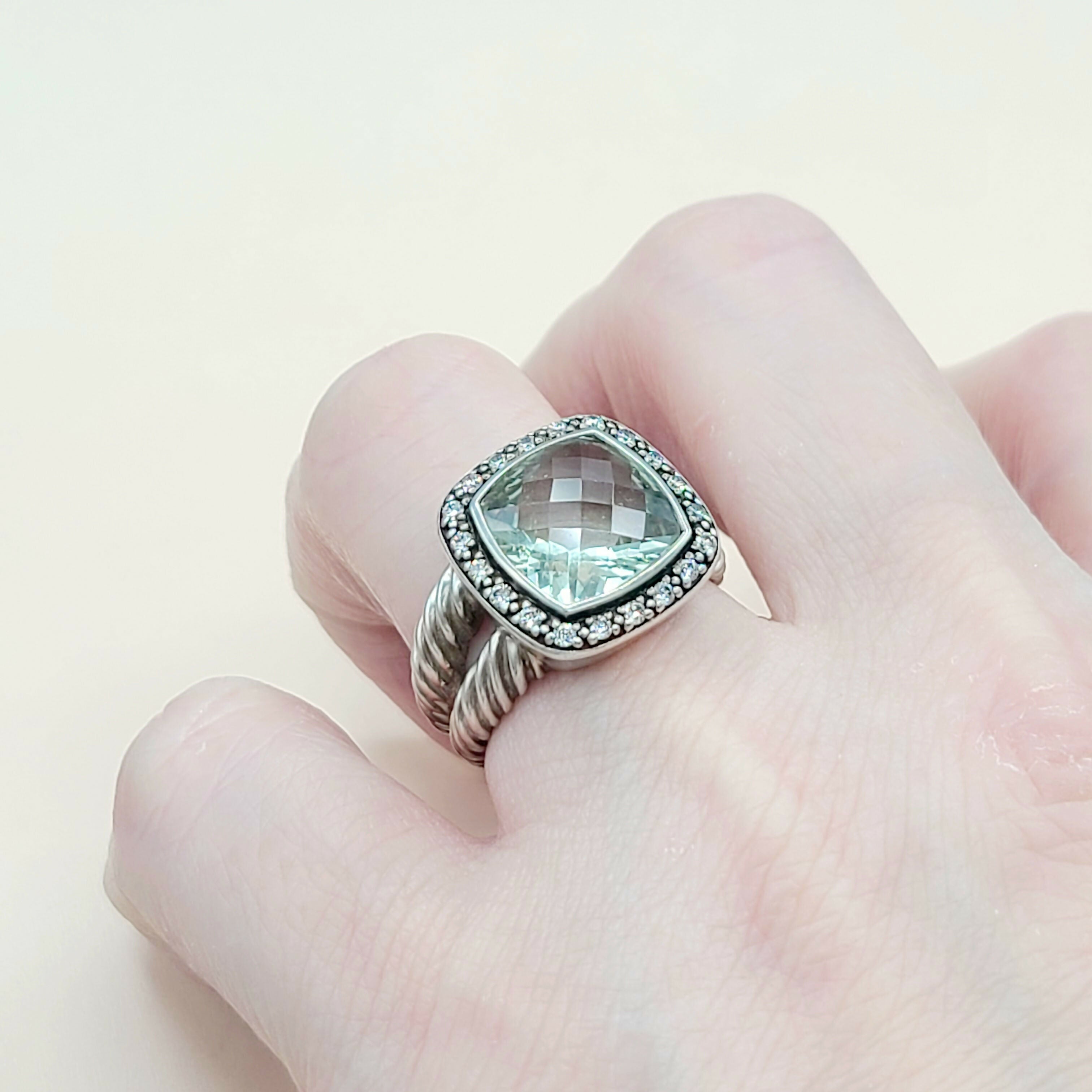 David Yurman Albion Moonlight Ice Ring 11mm Prasiolite、mySite、hinf8tx79