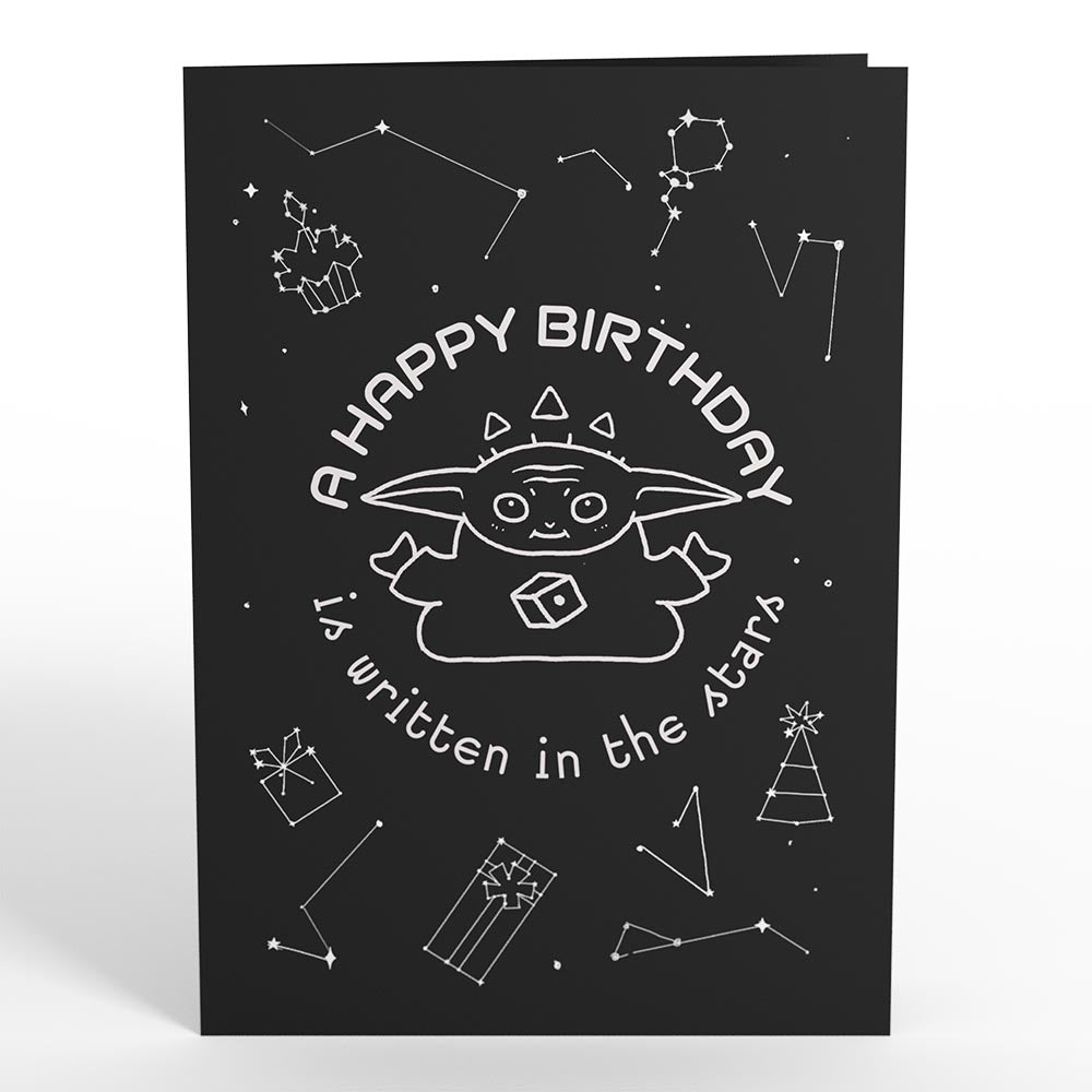 Star Wars™ The Mandalorian™ Grogu™ Mystic Birthday Pop-Up Card、mySite、solidvoid