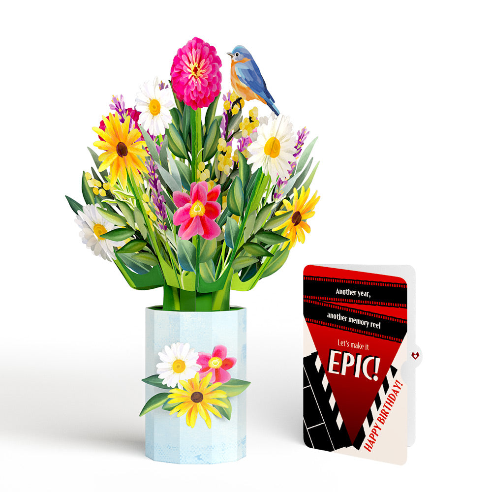 Black-Eyed Susan Birthday Bouquet and Epic Reel Sentiment Set、mySite、solidvoid