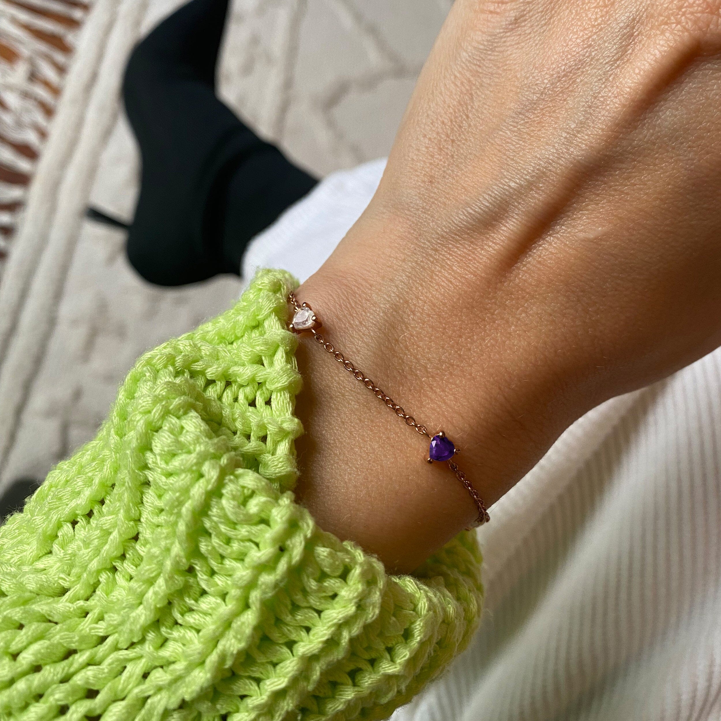 Amethyst Never Without My Gem Bracelet - February Birthstone、mySite、hinf8tx79
