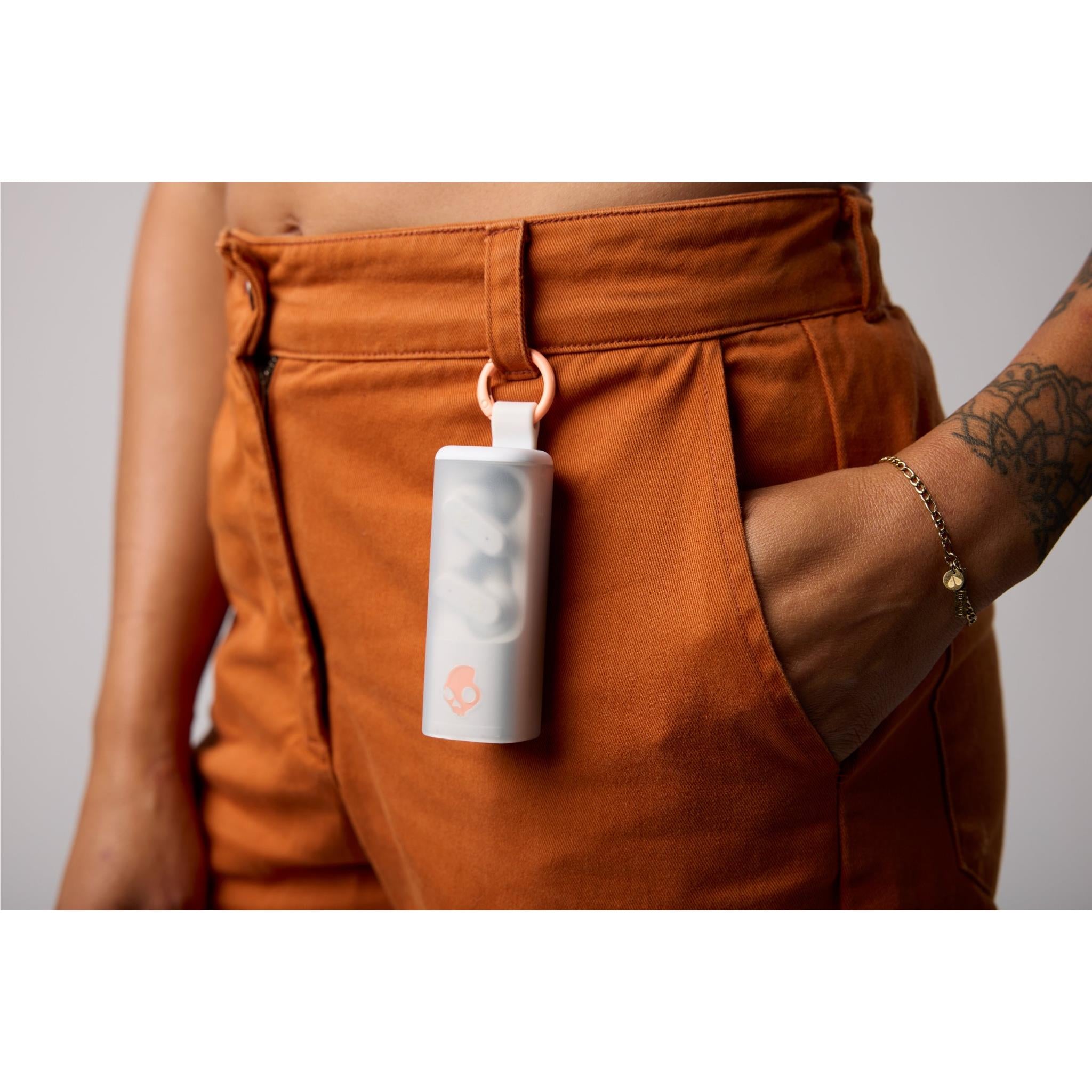 Skullcandy Dime Evo TWS In-Ear Headphones (Bone Orange)、mySite、camillekostekn