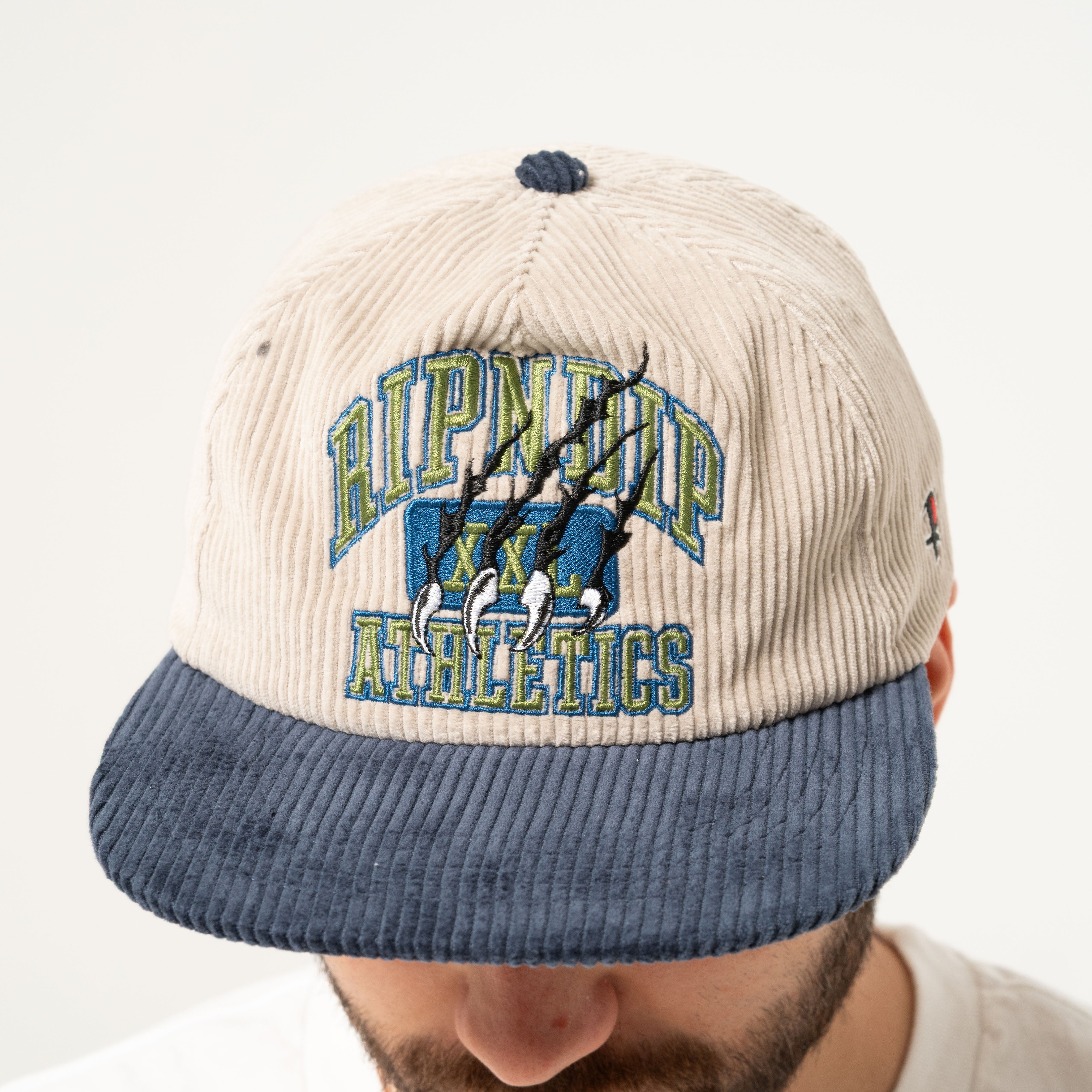  Ripndip Athletics Snapback (Bone/Navy)、mySite、merchandisen