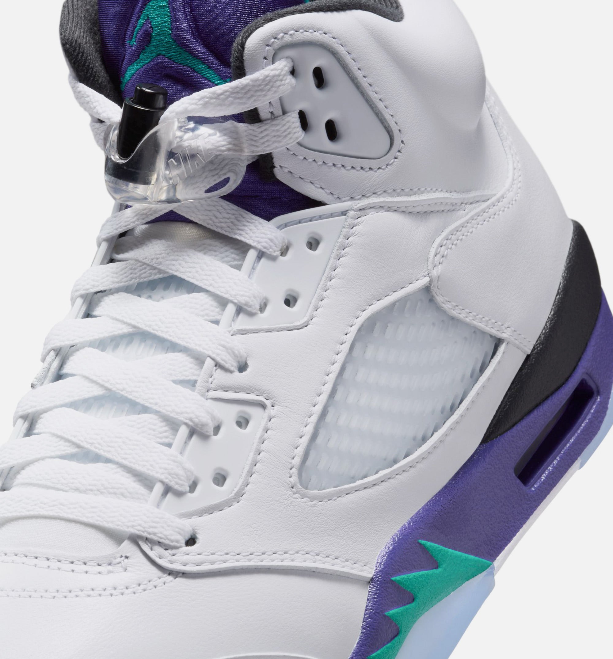 Air Jordan 5 Retro Grape Mens Lifestyle Shoe - White/New Emerald/Grape Ice/Black、mySite、dreamappss