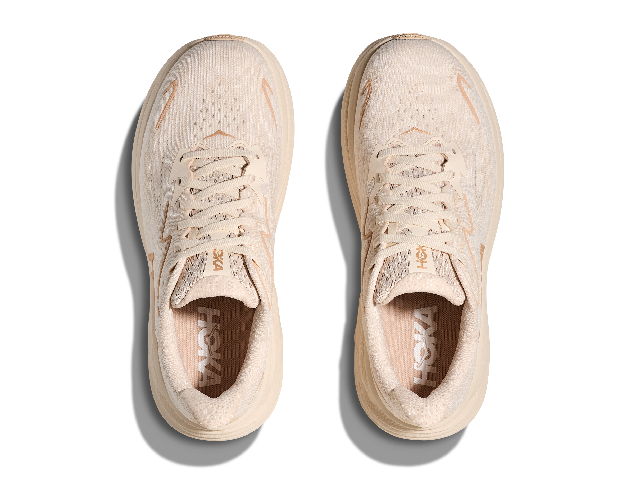  HOKA Women's Clifton 10 Cushioned Running Shoe - Vanilla/Birch、mySite、preschool7hills