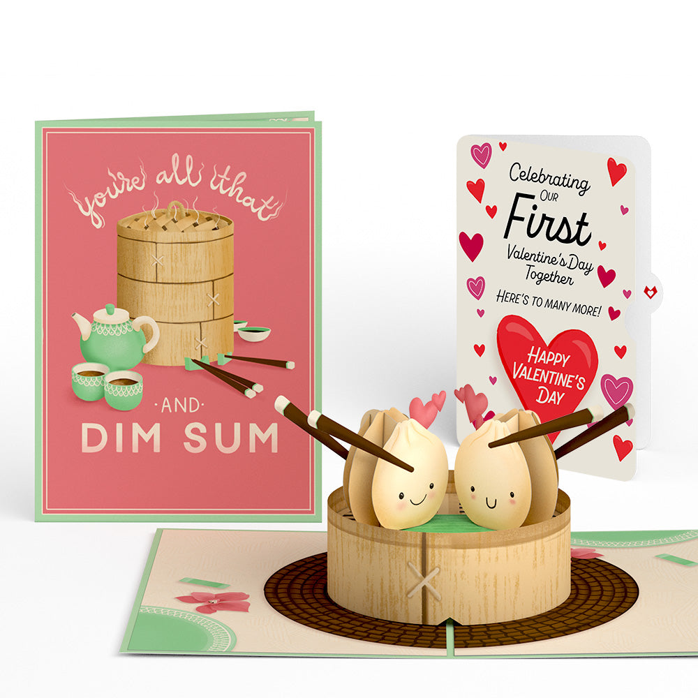 You're All That and Dim Sum Our First Valentine Together Pop-Up Card and Sentiment Set、mySite、solidvoid