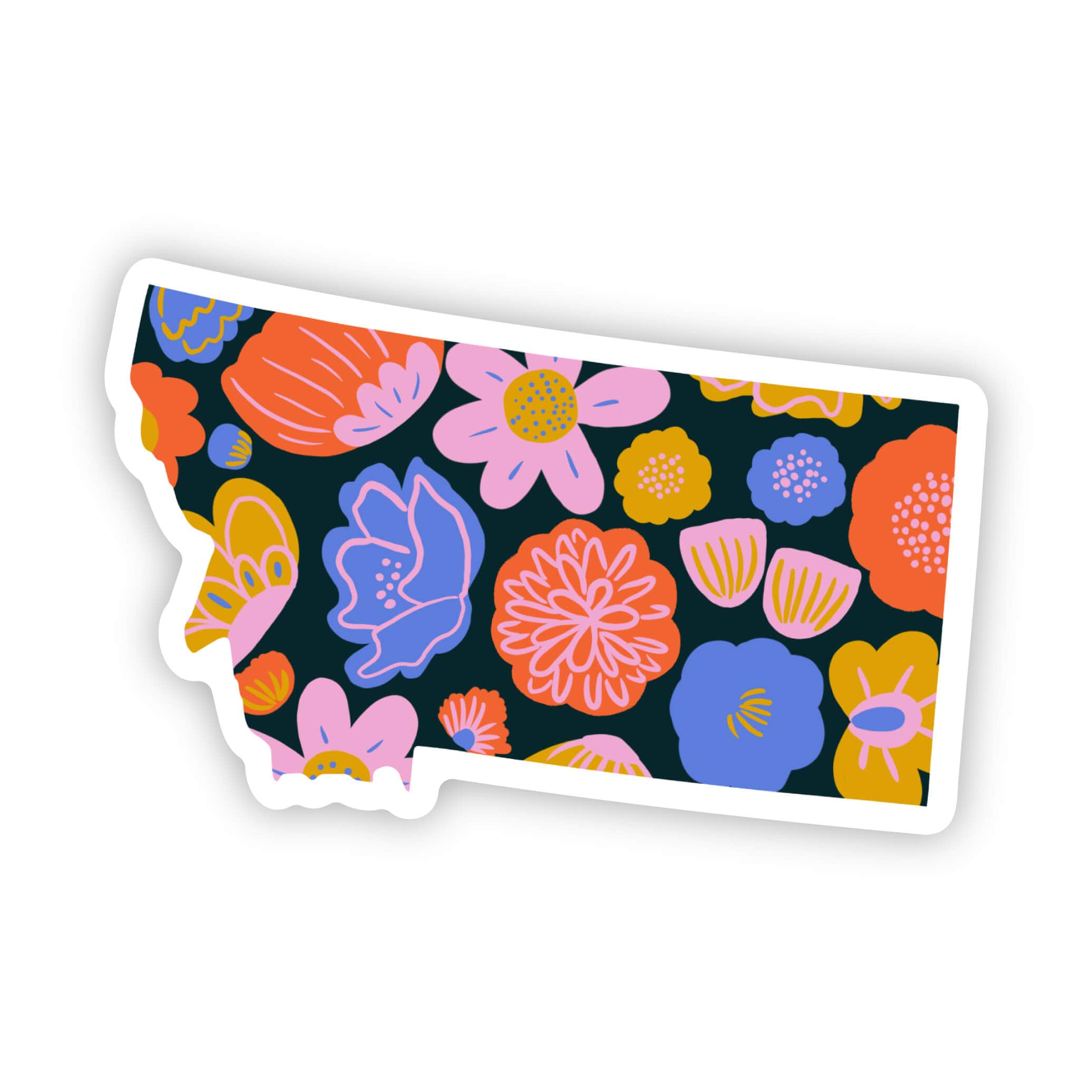 Montana Sticker - Colorful Flower、mySite、ghnorth