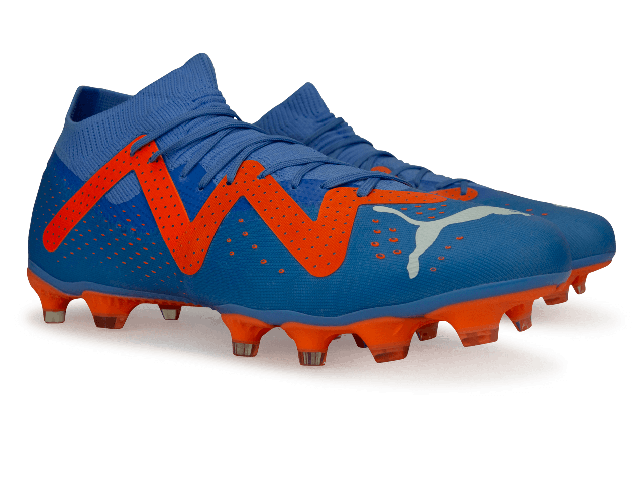 PUMA Men's Future Match FG/AG Blue/Orange、mySite、noshort