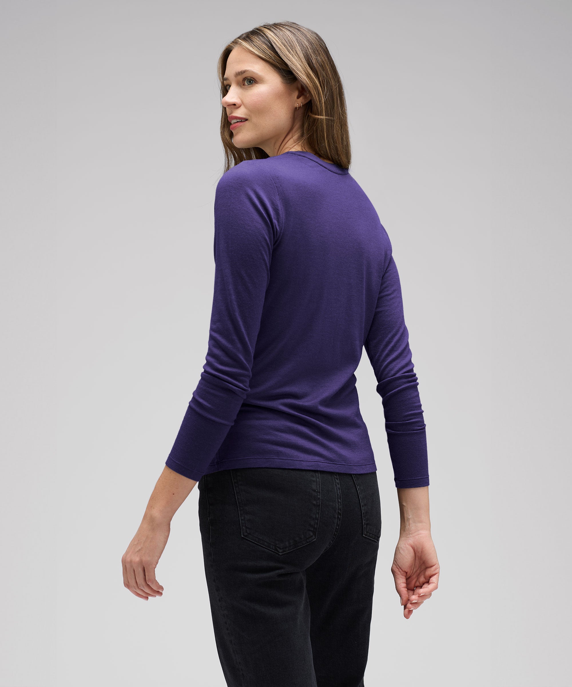 Women's Long Sleeve Merino Crew、mySite、noshort