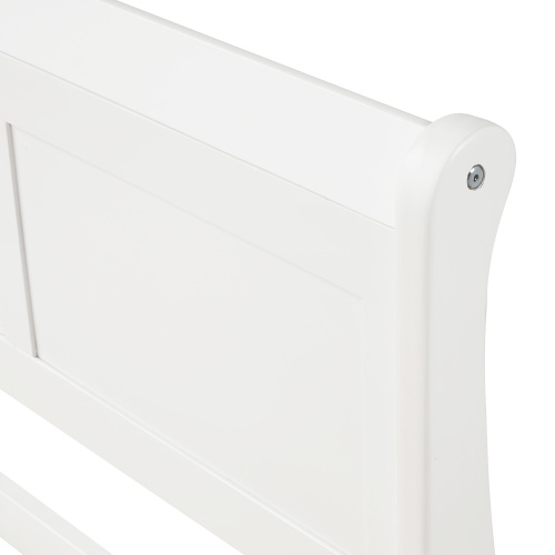 Wood Platform Bed Twin Bed Frame Mattress Foundation Sleigh Bed with Headboard/Footboard/Wood Slat Support、、casual