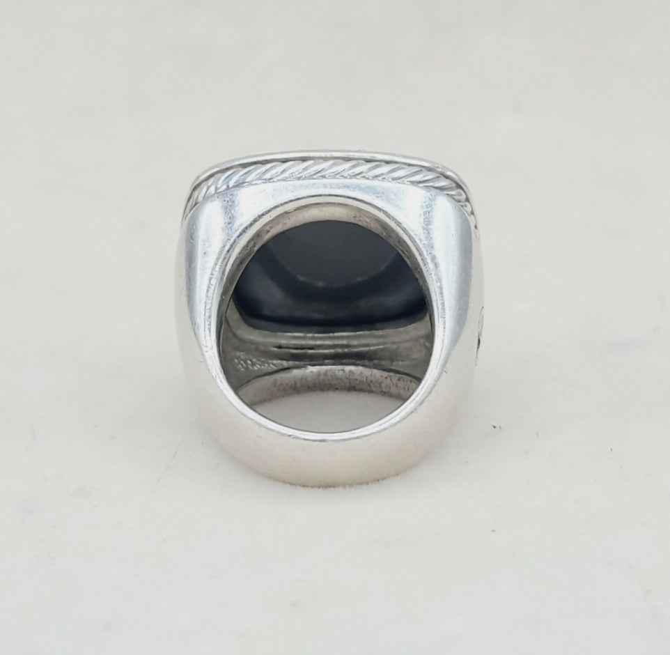 David Yurman Albion 20mm Hematite & Diamond Ring、mySite、hinf8tx79