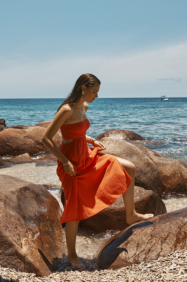  Sunset Bandeau Dress、mySite、justintrudeaud