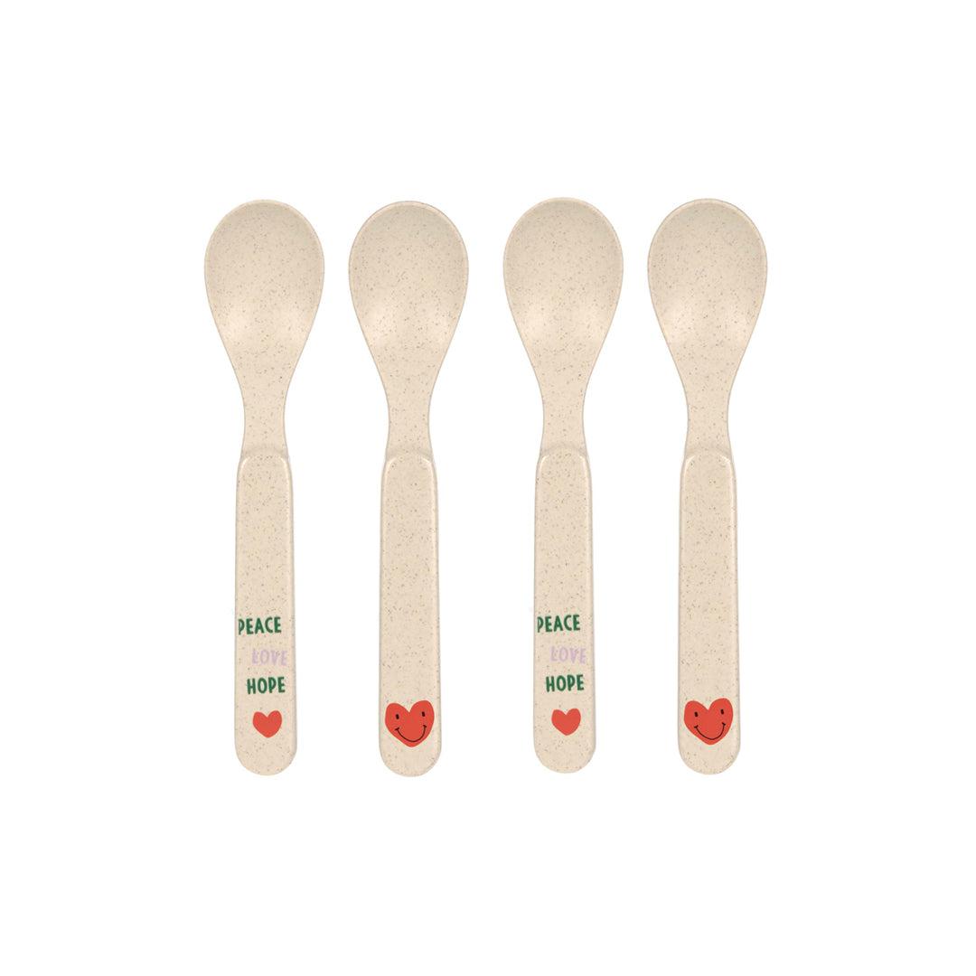  Lassig Cellulose Spoon Set - Happy Rascals - Lavender - Heart、mySite、merchandisen