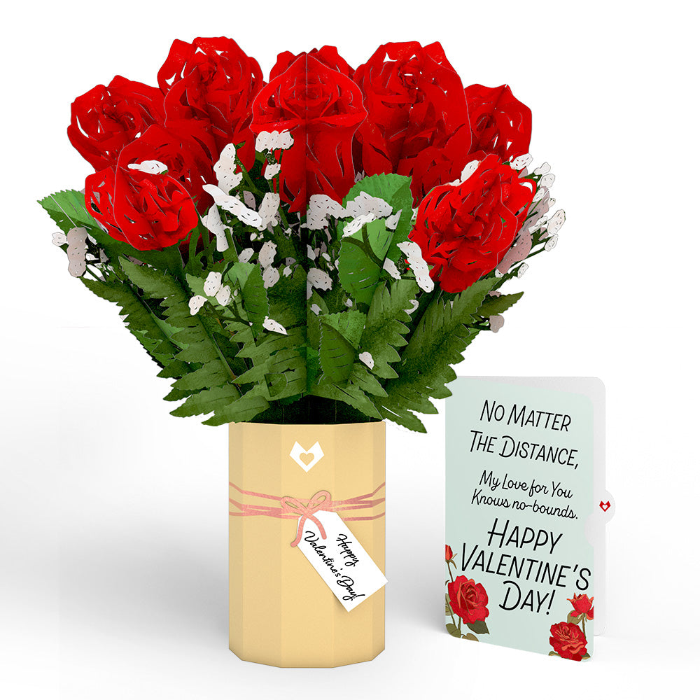 Valentine's Day Flower My Love For You Knows No-bounds Bouquet and Sentiment Set、mySite、solidvoid