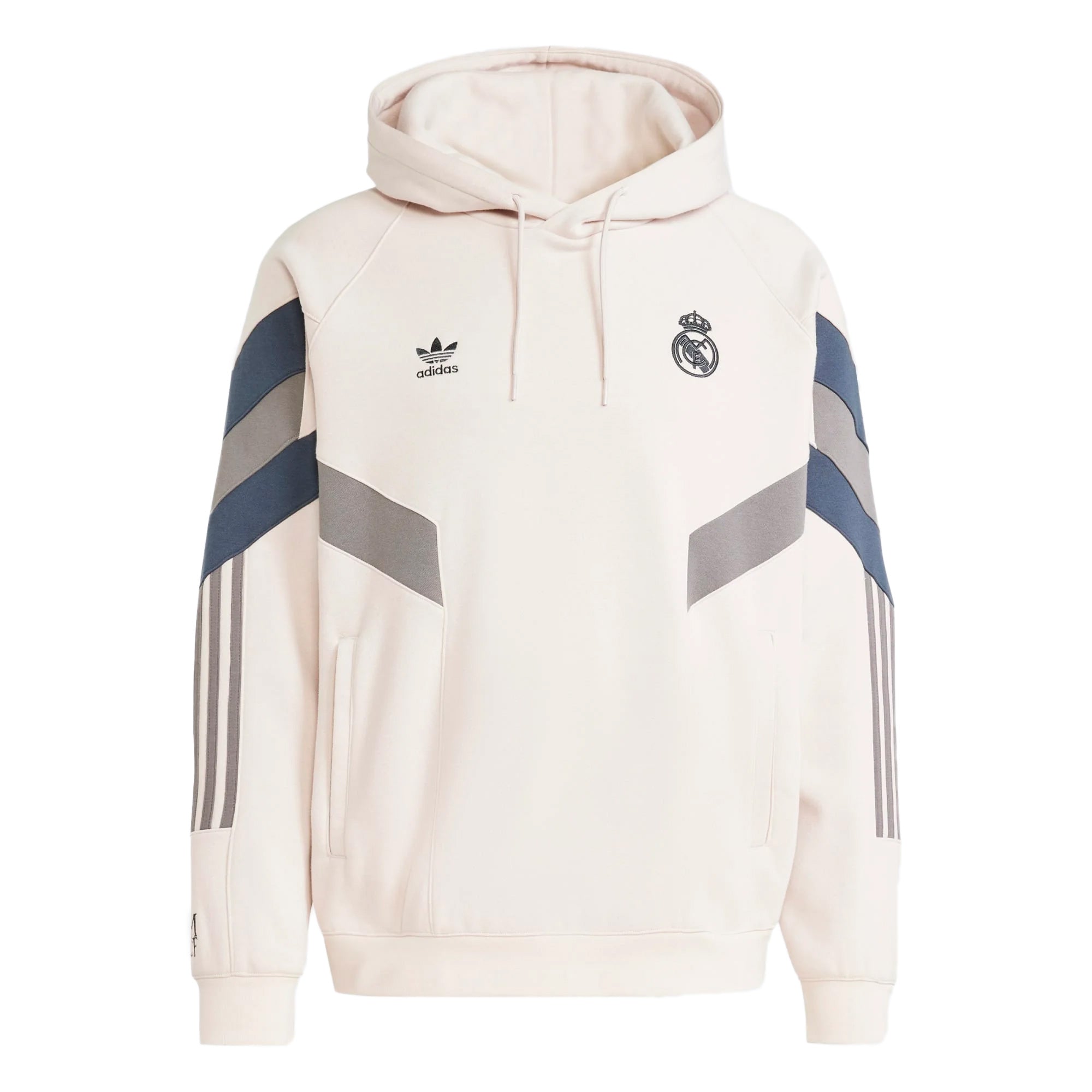 adidas Men's Real Madrid 2024/25 Originals Hoodie Putty Mauve/Charcoal、mySite、bottomscart